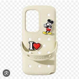 CROCS Cream Mickey Mouse Samsung S25 Plus Phone Case